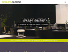 Tablet Screenshot of groupe-altedis.com